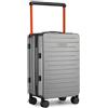 British Traveller 20'' Valigia Bagaglio a Mano Leggero da Trasportare Bagaglio da Cabina Rigido con Serratura TSA,Grigio