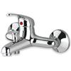 GC GLOBALCOMMERCE Rubinetto Miscelatore Cromato per Vasca da Bagno, Rubinetto a Parete in Acciaio Inox