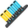 HAZET Smart-Rail 903Slg-SR/5, lato inferiore magnetico, 5 scanalature, robusta serratura a rotazione, azionamento: quadrato 12,5 mm (1/2 pollice), guida a innesto in plastica perfetta