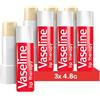 Vaseline Lip Therapy Rosy | Balsamo labbra colorato con olio di mandorle e olio di rosa (Rosy (3 Pezzo))