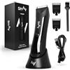 SHAV™ CutFree™ - Rasoio elettrico impermeabile da uomo, con lama in ceramica intercambiabile, Bodygroomer per la cura dei capelli intimi e del corpo