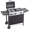 ompagrill BARBECUE A GAS GPL 4080 3 BRUCIATORI DOUBLE OMPAGRILL