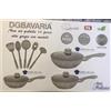 dgbavaria BATTERIA PENTOLE INDUZIONE IN PIETRA ANTIADERENTE DGBAVARIA (11 PEZZI)