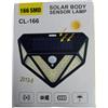 LAMPADA LED A RICARICA SOLARE A SENSORE CL- 166