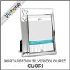 virtime PORTA FOTO COLOR ARGENTO LUCIDO "CUORI" 10X15 CM VIRTIME S36572-42
