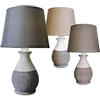 VIRTIME LAMPADA DA TAVOLO CON BASE IN CERAMICA STONE BICOLOR 26 CM 3 COLORI