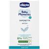 CHICCO 103980 SAPONETTA BABY MOMENTS A BASE DI GLICERINA - VGETALE PULISCE E IDRATA LA PELLE 0 Mesi+ - 100 gr
