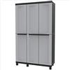 TERRY TWISTBLACK 102A ARMADIO MULTIFUNZIONE A 3 ANTE E RIPIANI INTERNI IN PLASTICA GRIGIO/NERO 102X39X170CM