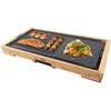 DCG PIASTRA TEPPANYAKY 2200 Watt Cassetto raccogli grasso Struttura in bamboo ST3150 51 x 25,4 cm