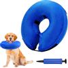 Lixiluxia Collare Gonfiabile Cane, Collari Protettivo per Animali, Leccatura Anti-Morso Collari Protettivi, Ciambella Cane Collare per Recupero di Animali Domestici da Interventi Chirurgici(Blue XL)