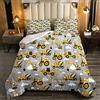 Loussiesd Bedding Piumino per bambini con motivo escavatore a cartoni animati, per bambini, per camion, ragazze, macchinari, auto, consolatore per bambini e bambini, per bambini e ragazze, per bambini, bulldo
