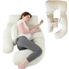 Cocooning Serenity - cuscino allattamento Multifunzionale - Comfort Superiore - Fodera rimovibile lavabile - Supporto per pancia, lombare, fianchi e gambe -Posizioni multiple - Sollievo mal di schiena