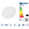 OPTONICA Potenza 18W, CONFEZIONE 1 *** Optonica mini pannello led rotondo sottile retroilluminati bianco 6000k