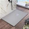 Parama Piatto Doccia 80x120 cm Marmoresina Grigio Effetto Pietra Ultraslim Antiscivolo