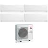 Mitsubishi Electric Climatizzatore Condizionatore Mitsubishi Electric Quadri Split Inverter Linea Plus serie MSZ-AY 9+12+12+15 con MXZ-4F80VF R-32 Wi-Fi Integrato 9000+12000+12000+15000