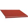 vidaXL Tenda da Sole in Tela Telone Protettivo Telo di Protezione Parasole Veranda Riparo Tettoia Tendone Arancione e Marrone 350x250 cm