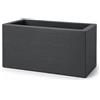 Slide Vaso Quadra con Ruote 90x45xh46 cm Grigio Elefante