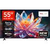 TCL 55T6C 55 QLED TV 4K HDR, FireTV (SmartTV con Dolby Vision e Atmos, HDR10+, Premi e Chiedi ad Alexa)