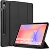 EasyAcc Custodia Cover Compatibile con Samsung Galaxy Tab S10 Lite / S10 FE 10.9 Pollici 2025 / S9 FE 10.9 Pollici 2023 / S9 11 Pollici 2023 con Cover Leggero Supporto,Nero