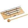 Nino Percussion Energy Chimes Instrument - 3 Barre Sonore - con Battente - Idea Regalo per Bambini dai 3 Anni - Legno ed Alluminio, Natural (NINO580)