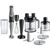 BRAUN - Braun Multiquick 9 Mq 9187xli 0,6 L Frullatore Ad Immersione 1200 W Nero, Acciaio Inossidabile - SPEDIZIONE GRATUITA