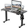 BEXEVUE Scrivania Regolabile in Altezza Elettrica - 100x60 cm Tavolo Motorizzata Telaio con Cablaggio, Sistema Anticollisione, Pannello di Controllo con 3 Funzioni Memoria, Ergonomica Standing Desk