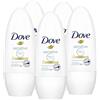 Dove 5x Dove Deodorante Roll-On Sensitive 48h Senza Profumo 0% Alcol Antitraspirante - 5 Flaconi da 50 ml