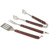Excelsa Barbecue Set 3 Accessori, Acciaio Inossidabile, Marrone, 3 unità