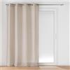 Douceur d'Intérieur, Tenda con occhielli (140 x 280 cm) Cloris effetto lino intrecciato