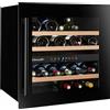 Climadiff Cantinetta Vino da Incasso Doppia Temperatura 36 Bottiglie, Classe G - Ripiani in Legno Temperatura 5 - 20 C° - CBI40DB1