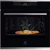 Electrolux Forno Elettrico da Incasso Ventilato Multifunzione con Grill 70 Litri 60 cm Classe A++ Funzione Vapore colore Nero - KOBBS 39 WX