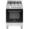 Bertazzoni La Germania Futura FTR664EXV/24 cucina Elettrico Gas Nero, Acciaio inox