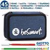 BE SMART ASTUCCIO TRIPLO 18+18 GIOTTO YORK BLU NAVY
