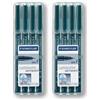 Staedtler 318 - 9 wp4hz Lumocolor Permanent F schermo penna nero, 8 pezzi in confezione originale Staedtler a Box (2 scatole), 2x 4er | 4x F | permanent, nero, 8