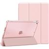 FINTIE Custodia per iPad 10.2 Pollici 9a / 8a / 7a Generazione (2021 2020 2019) con Built-in Pencil Holder - Sottile Leggero Semi-Trasparente Cover Case con Auto Sveglia/Sonno, Oro Rosa