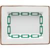 GINORI 1735 SVUOTATASCHE 15X19 CM, CATENE IMPERO VERDE SMERALDO