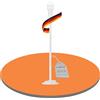 PureMounts Supporto per aspirapolvere universale compatibile con Dyson, Philips, Samsung, Bosch, Miele, Anyson, Xiaomi, supporto per pavimento, supporto per accessori, bianco