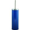 MSV - Scopino per WC con Supporto - Acciaio Inossidabile e Acciaio - per riporre Accessori per Doccia e Vasca - Ø 10 x 40 cm - Blu Scuro - Ideale per Prodotti per la Cura Personale