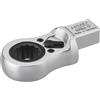 Hazet 6606D-17 Chiave ad Anello ad Innesto a Cricchetto, Argento, Attacco Quadro ad Innesto 14 X 18 mm