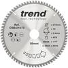 Trend Lama per Sega Circolare Wood, Diametro 210 mm, Foro 30 mm, 72 Denti, Taglio 2,4 mm, Angolo +10°, Metallo Duro (TCT), Finitura Extra-Fine, CSB/21072
