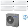 Samsung Climatizzatore Condizionatore Samsung CEBU S2 R32 Wifi Quadri Split Inverter 9000 + 9000 + 12000 + 12000 BTU con U.E. AJ080TXJ4KG/EU NOVITÁ Classe A++/A+