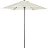 Outsunny Outusnny Ombrellone da Giardino 2x2m Rotondo con Palo Centrale in Alluminio, Beige|Aosom