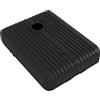 Outsunny Base Ombrellone Giardino Riempibile con Acqua e Sabbia 70-90 kg, Ruote e Maniglia in HDPE, 80x60 cm, Nero