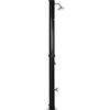 Outsunny Doccia Solare da 20L con Rubinetto Inferiore e Temperatura Regolabile, in Lega di Zinco, 15.5x15.5x222 cm, Nero
