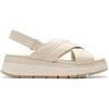 Clarks Tuscan Cross, Sandali Donna, Cream Leather, 39 EU