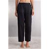 Intimissimi Pantalone In Tela Di Lino The Pure Linen Nero
