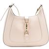 CARZA - Borsa con tracolla da donna da indossare anche a spalla, in pelle PU, modello tote, bianco