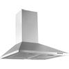 Respekta Cappa aspirante/Cappa a parete 60 cm/Alloggiamento in acciaio inox/Funzione di scarico e ricircolo dell'aria / CH22058IX-B/B / 59 - 64 dB