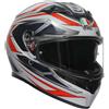 Agv Casco Moto Integrale Agv K3 SPACE Opaco Bianco Rosso Fluo