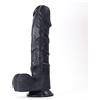 SEXY EMPORIUM Grande dildo nero con ventosa anale realistico Dong enorme 25,4 cm 30,5 cm 43,2 cm + massiccia pegging adulto (The ManRammer Extreme 14,5 pollici Master)